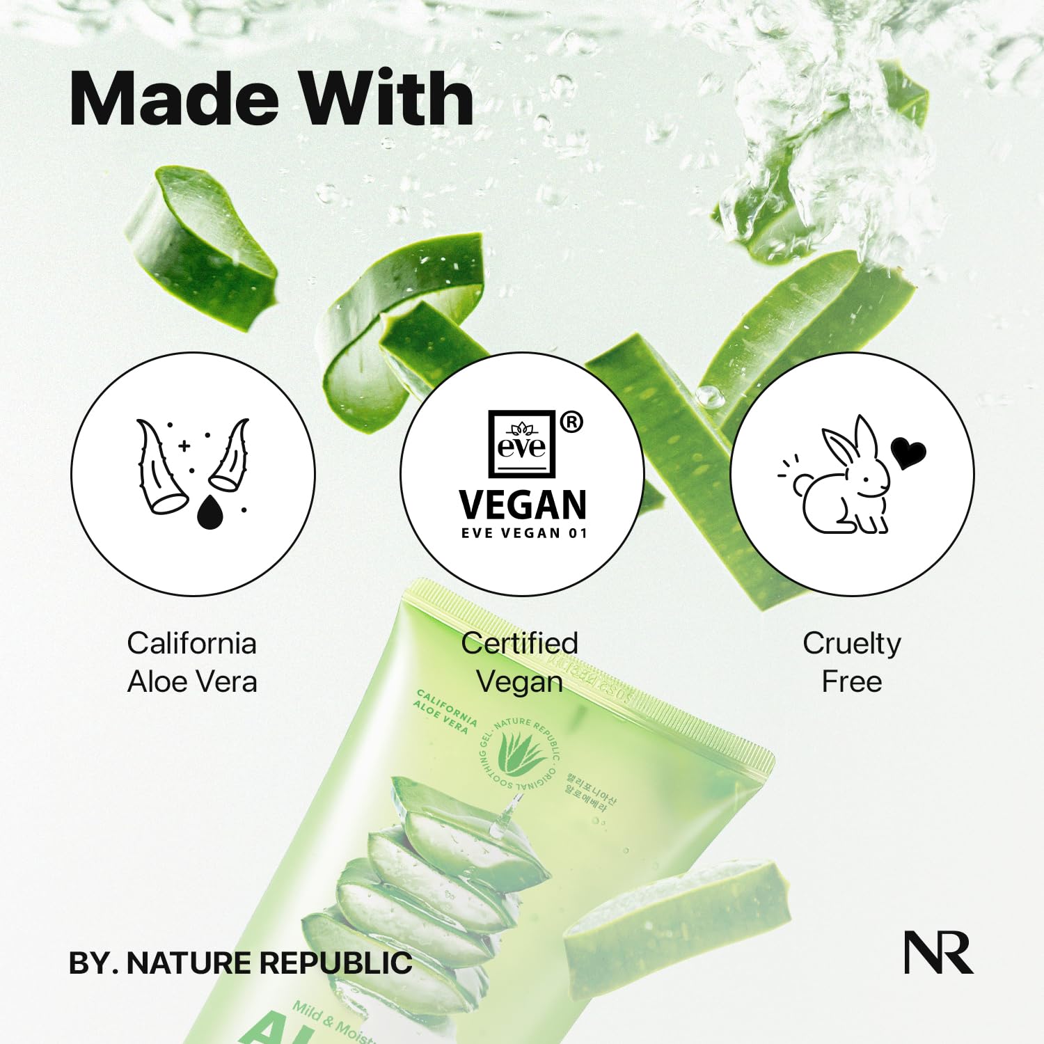 Nature Republic MILD & MOISTURE ALOE VERA WATERY GEL (TUBE) 250ml