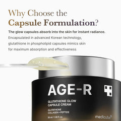 [ MEDICUBE ] AGE-R Glutathione Glow Capsule Cream 50ml / 1.69 fl. oz. - KosBeauty