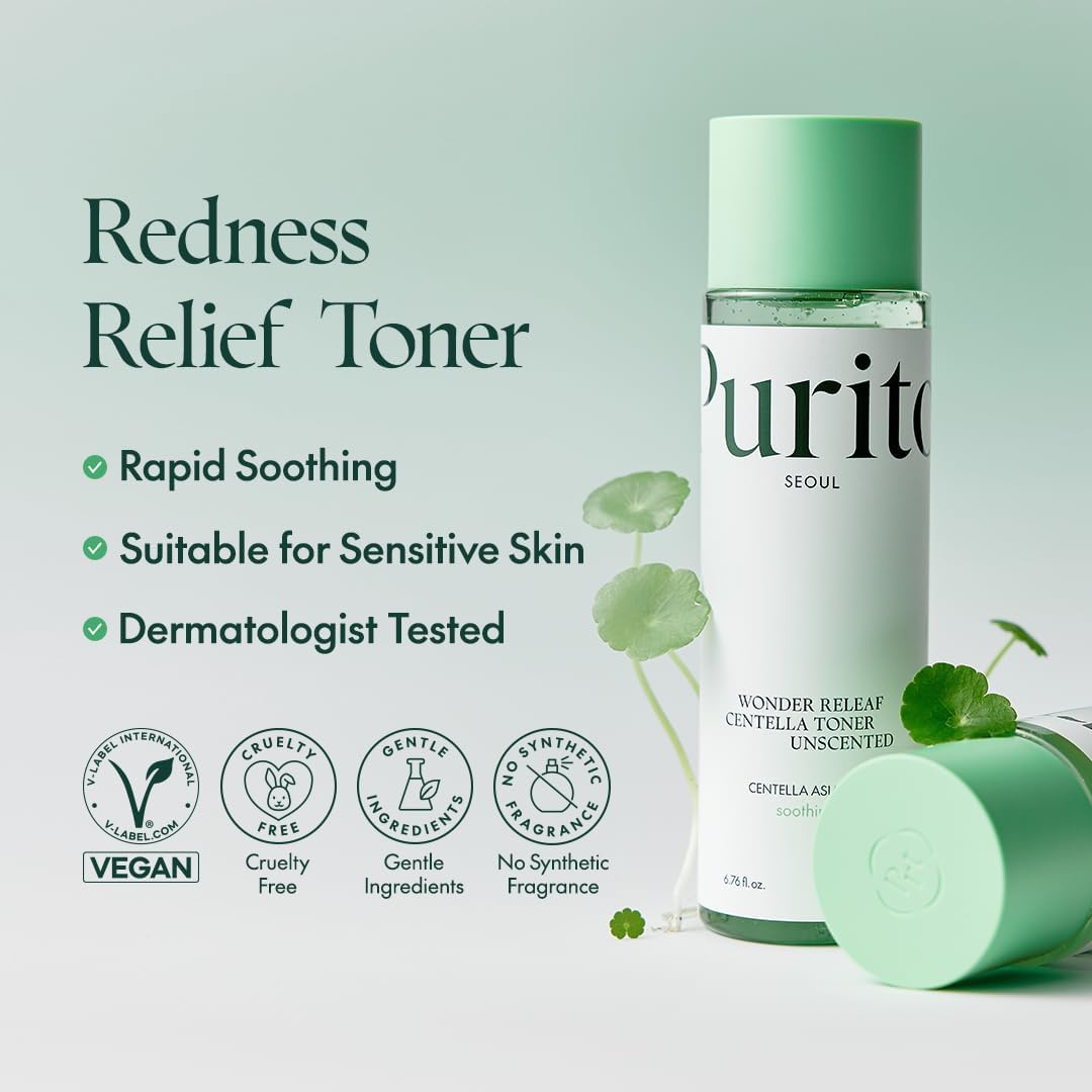 [ PURITO ] Wonder Releaf Centella Toner Unscented 6.76 fl.oz / 200ml