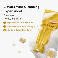 [ MEDICUBE ] Kojic Acid Turmeric Vita Capsule Cleansing Foam 120g / 4.23 oz