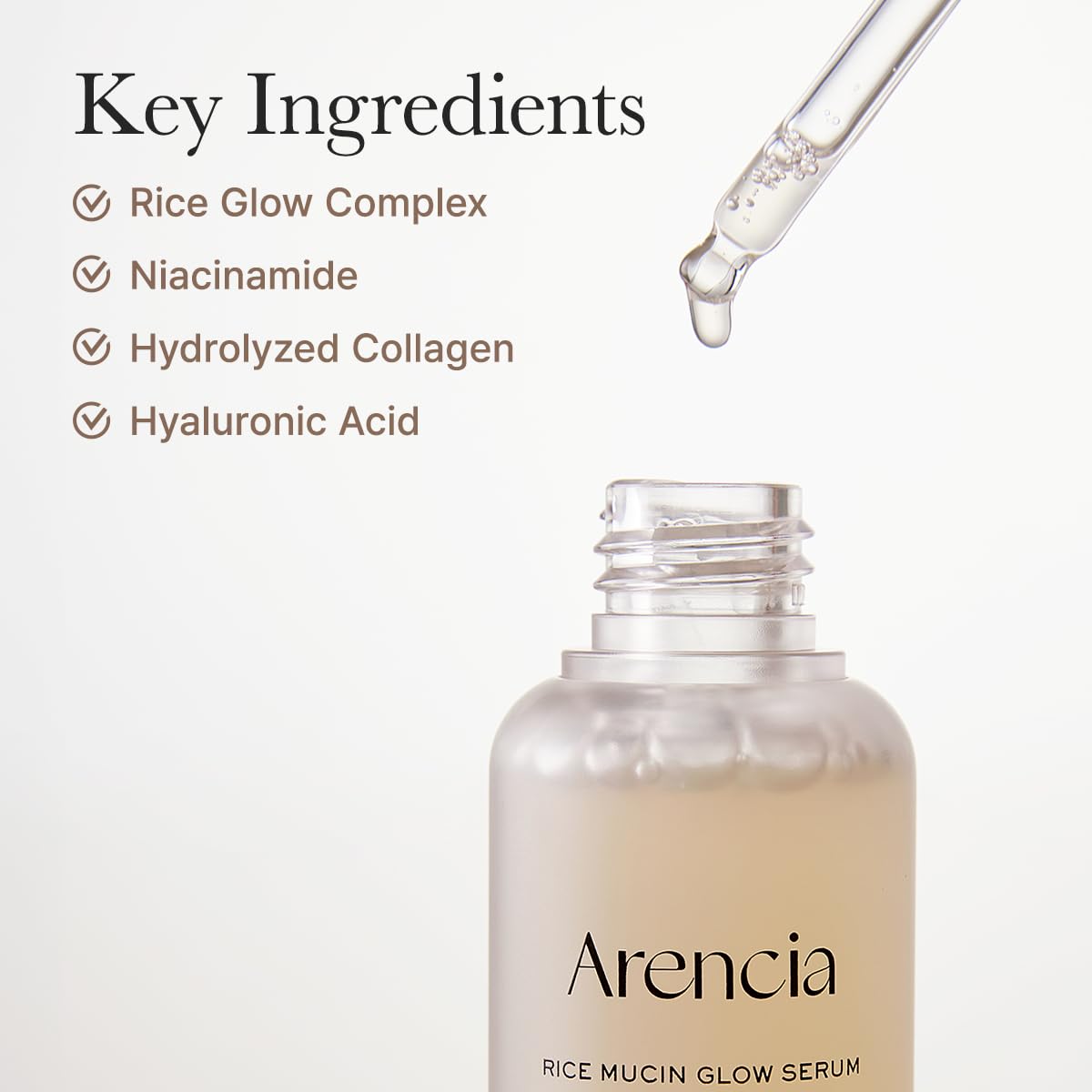 [ ARENCIA ] Rice Mucin Glow Serum 30ml / 1.01floz - KosBeauty