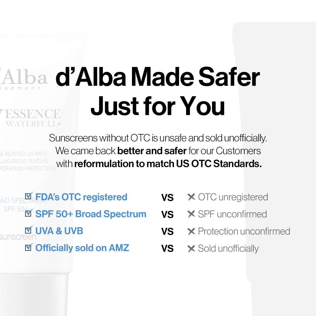 [ d'alba ] Piedmont Italian White Truffle Waterfull Essence Sunscreen 50ml/1.69 fl.oz