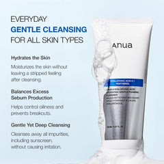 ANUA 8 Hyaluronic Acid Hydrating Gentle Foaming Cleanser 150 ml / 5.07fl.oz
