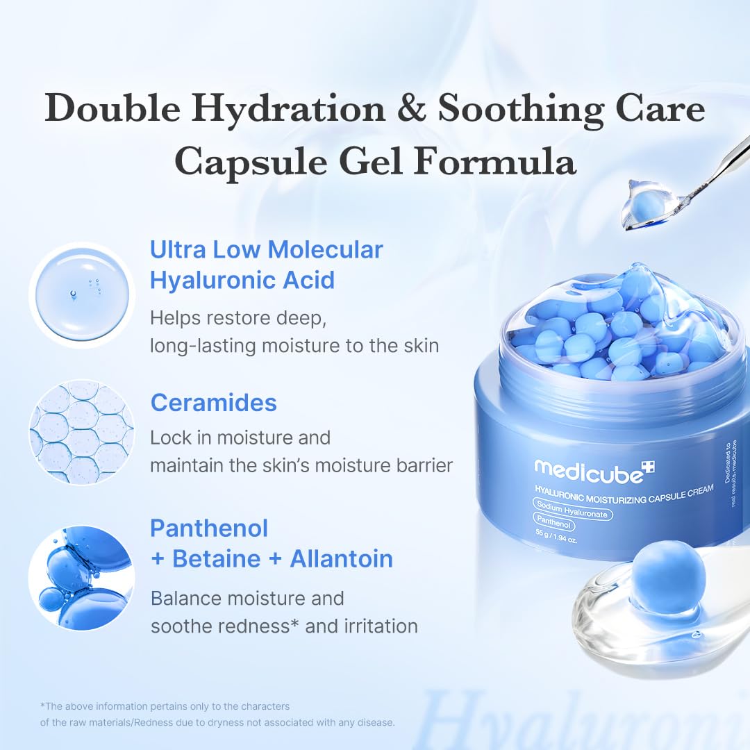 [ MEDICUBE ]Hyaluronic Moisturizing Capsule Cream 55g / 1.94oz - KosBeauty