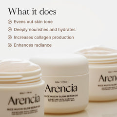 [ Arencia ] Rice Mucin Glow Serum 30 Packed with Vitmins 50g/1.76oz