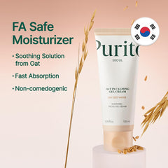 [ Purito ] Oat-In Calming Gel Cream Oat Seed Water Soothing Facial Gel Cream, 100ml / 3.38 fl. oz.