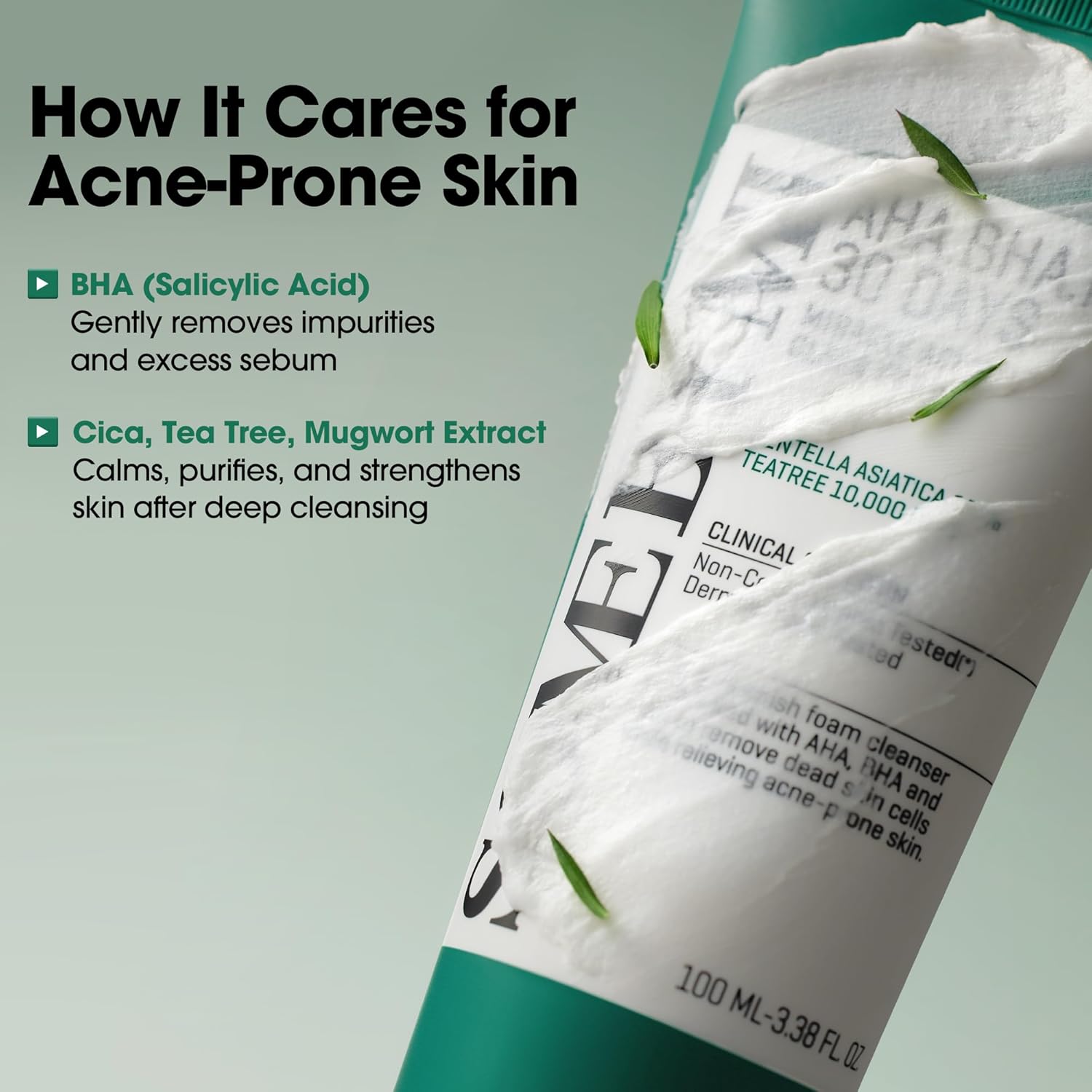 [ SOME BY MI ] AHA BHA PHA 30 Days Miracle Acne Clear Foam 100ml - KosBeauty