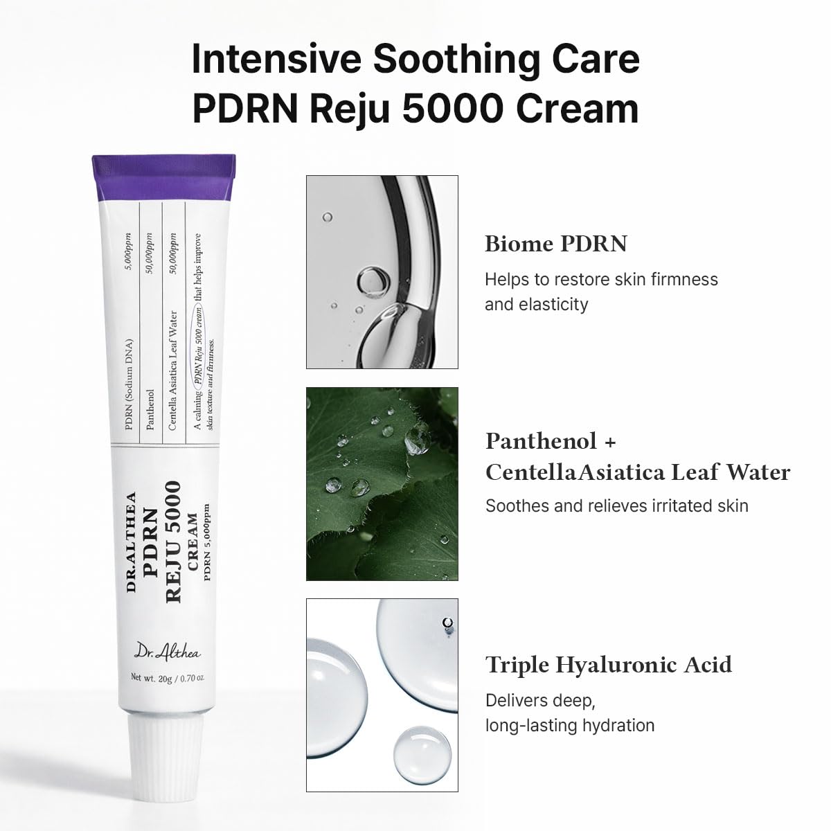 [ Dr.Althea ] PDRN Reju 5000 Cream 20g / 0.7oz - KosBeauty