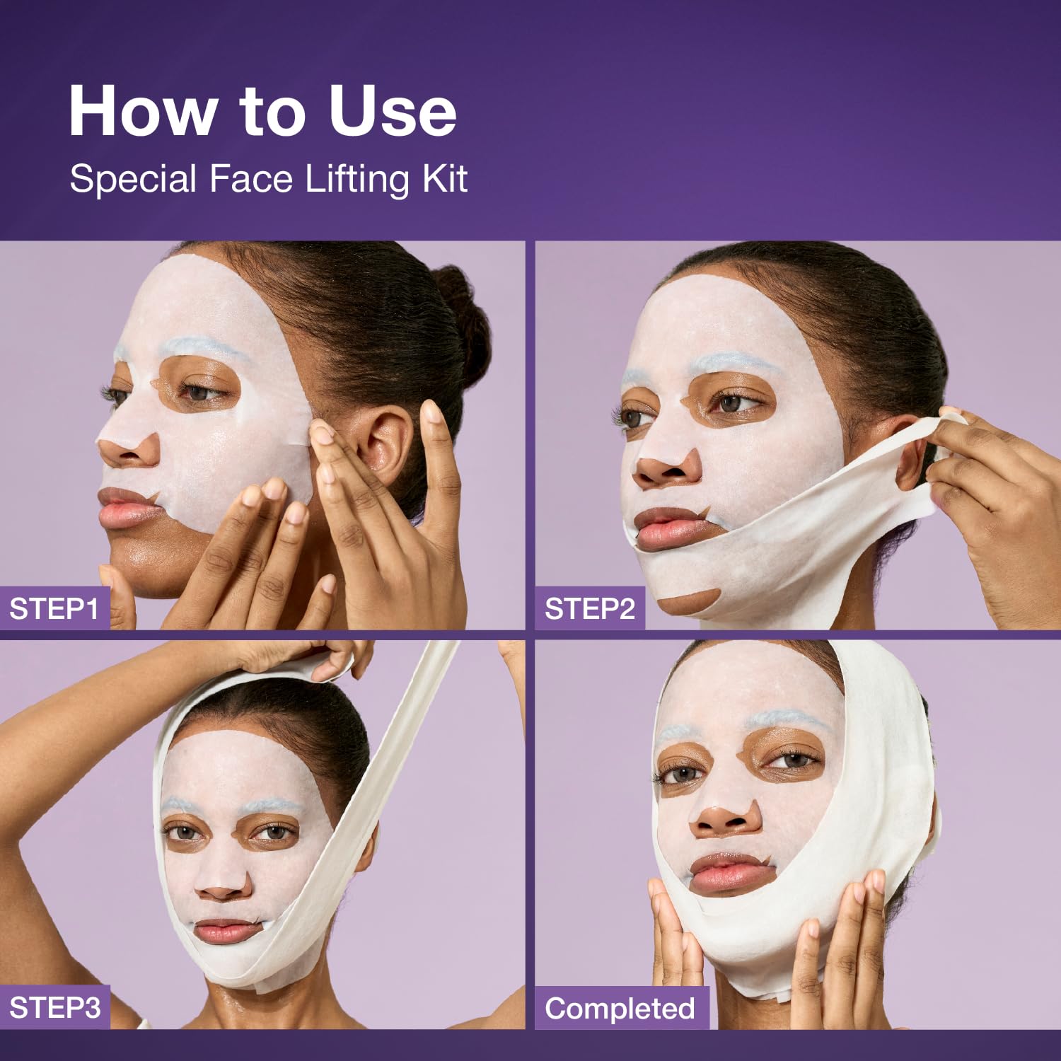 [ NUMBUZIN ] No.9 NAD+ BIO Lifting-sil Full Face Mask (Top-20ml/0.67fl.oz, Bottom 28ml/0.94fl.oz)x4ea + free lifting band