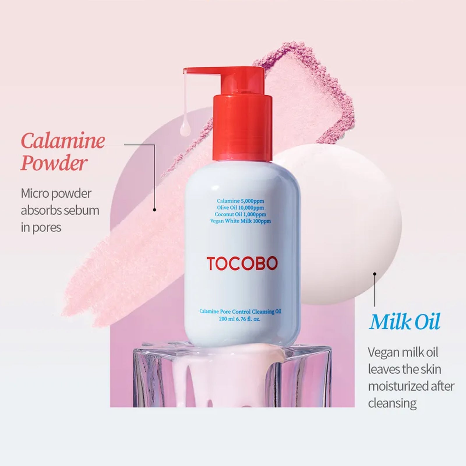 Tocobo Calamine Pore Control Cleansing Oil 200ml, 6.76 fl.oz