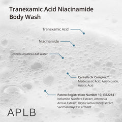 [ APLB ] Tranexamic Acid Niacinamide Body Wash 300ml / 10.14 fl.oz