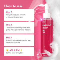 [ MEDICUBE ] PDRN Hydrating Gel Cleanser 99% High Purity Salmon PDRN 200ml / 6.76 fl.oz