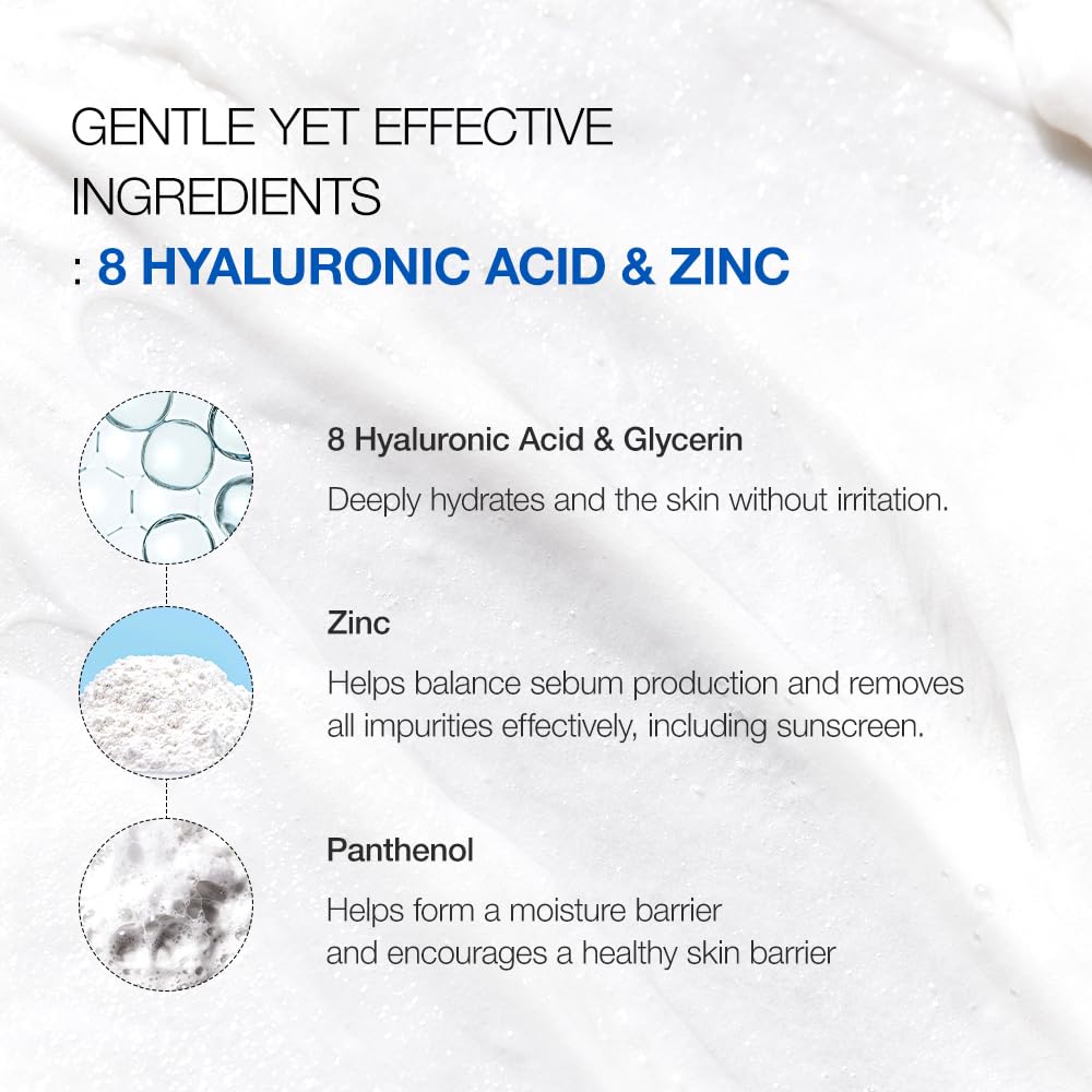 ANUA 8 Hyaluronic Acid Hydrating Gentle Foaming Cleanser 150 ml / 5.07fl.oz