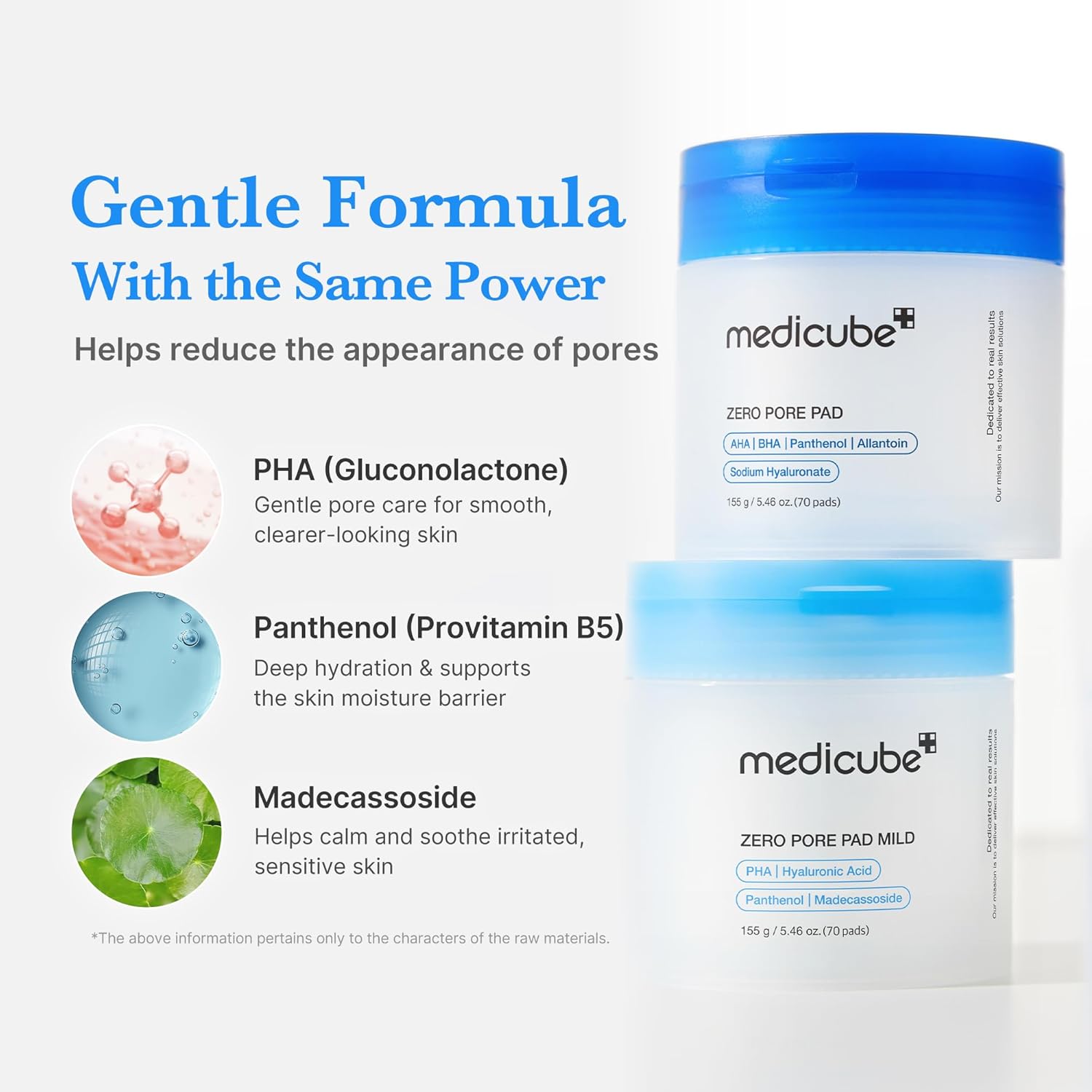 [ MEDICUBE ] ZERO PORE PAD MILD 155g /5.46oz (70 pads)
