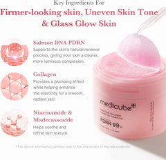 [ MEDICUBE ] PDRN Pink Collagen Toning Gel Toner Pad 120ml / 4.05 fl.oz (70pads)
