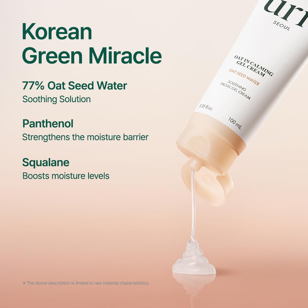 [ Purito ] Oat-In Calming Gel Cream Oat Seed Water Soothing Facial Gel Cream, 100ml / 3.38 fl. oz.