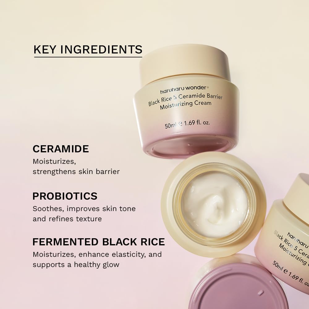 [ HARUHARU ] Black Rice 5 Ceramide Barrier Moisturizing Cream 50ml / 1.69 fl.oz - KosBeauty