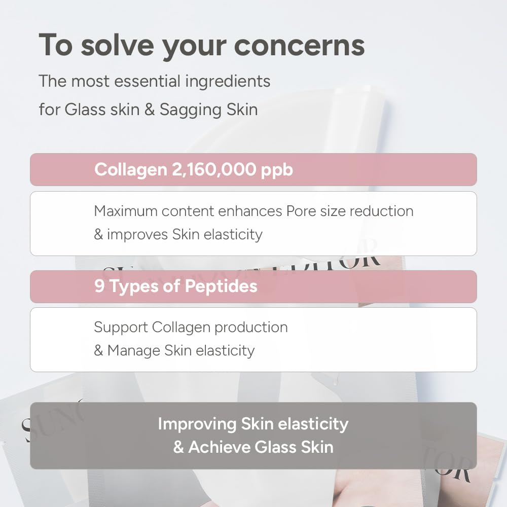 [ SUNGBOON EDITOR ] Deep Collagen Power Boosting Mask 37g/ 130oz x 4ea