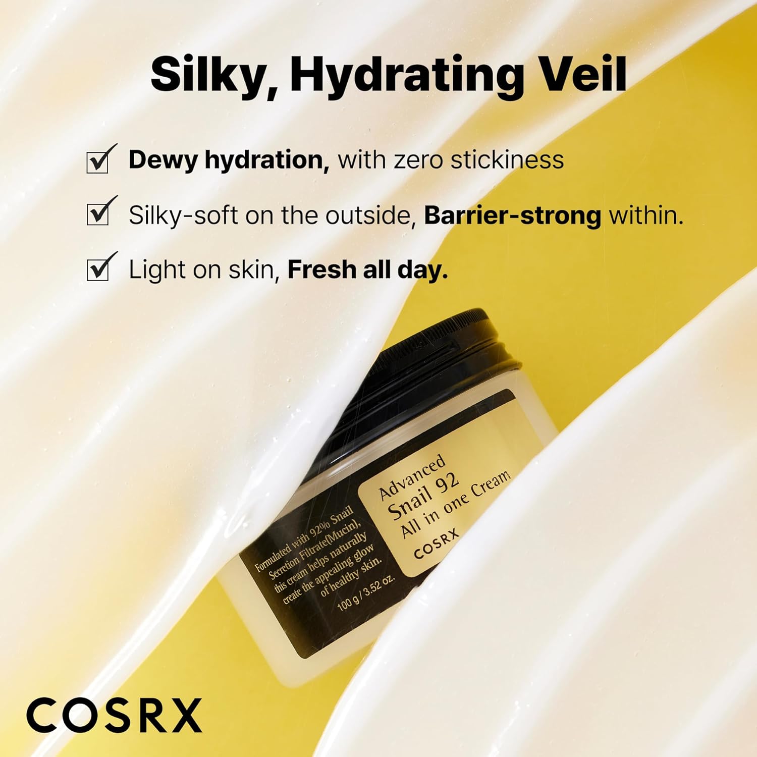 [ COSRX ] Advanced Snail 92 All in one cream 100ml - KosBeauty