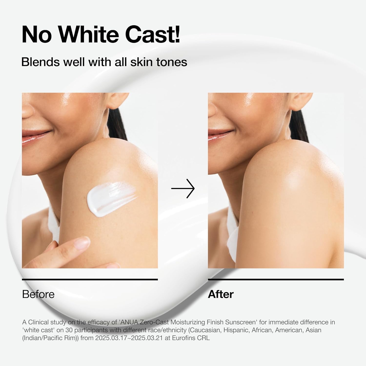 [ ANUA ] Zero-Cast Moisturizing Sunscreen SPF 50/1.69fl.oz - KosBeauty