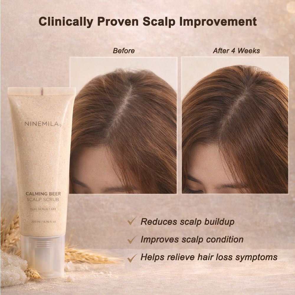 [ NINEMILA ] Calming Beer Scalp Scrub Dual Scaling 200ml e 6.7 fl.oz - KosBeauty