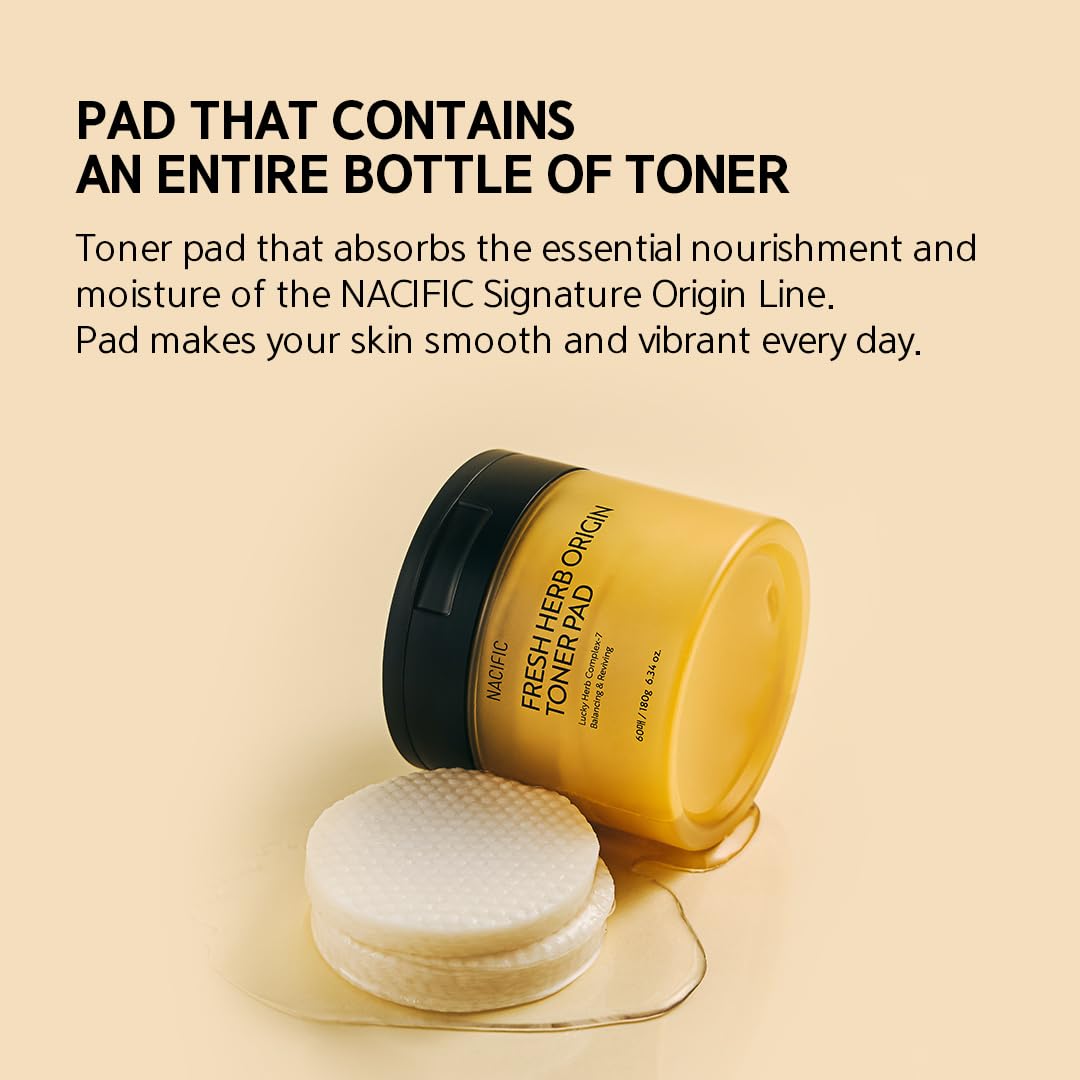 [ NACIFIC ] Fresh Herb Origin Toner Pad 60pad / 180g