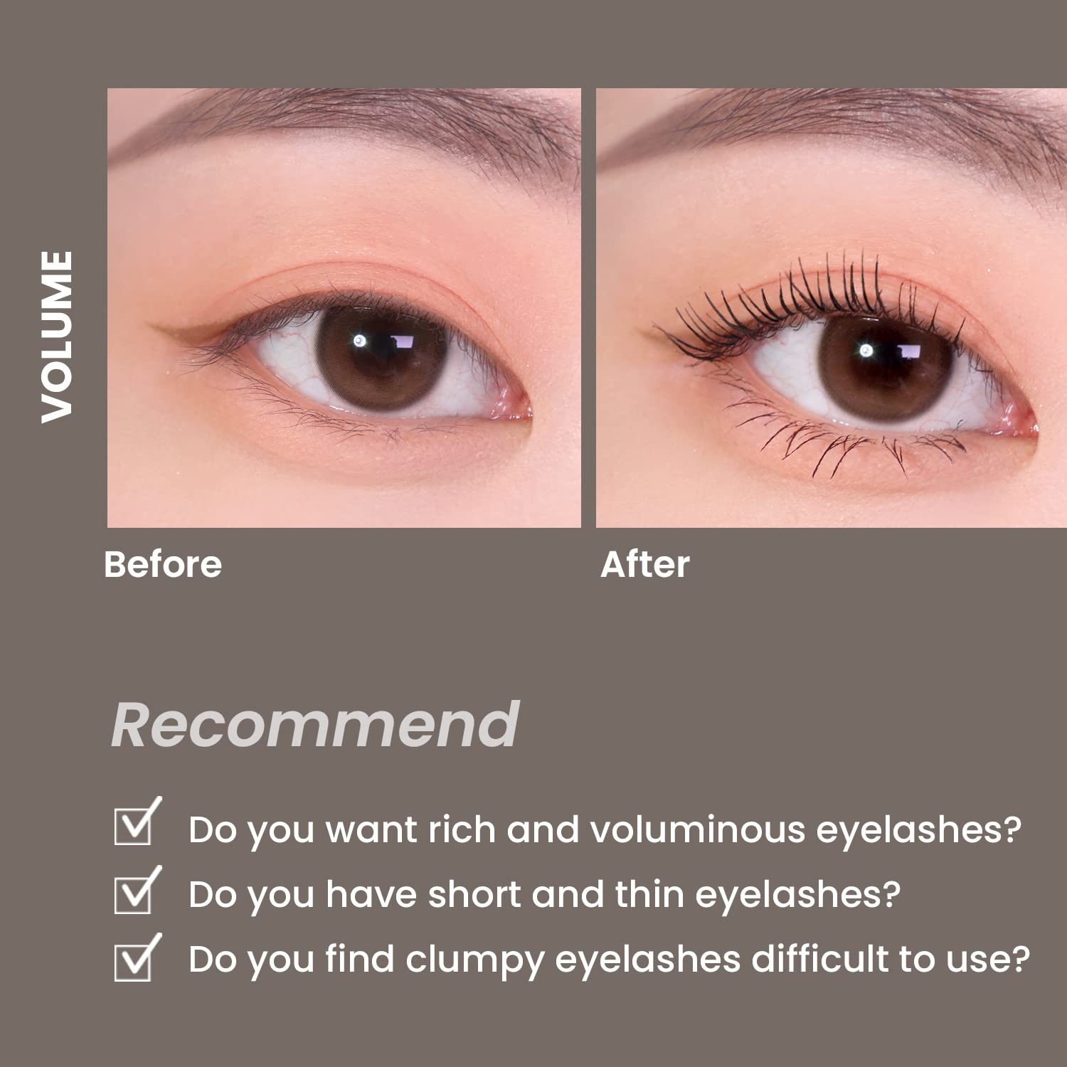 [ HEIMISH ] Dailism Smudge Stop Mascara Volume/Curling Black 0.32 oz / 9 g - KosBeauty