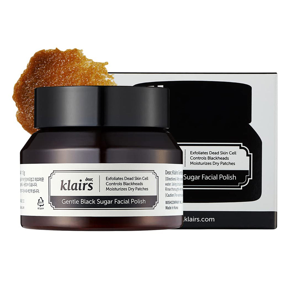 Dear, Klairs Gentle Black Sugar Facial Polish, 110g, 3.88 oz