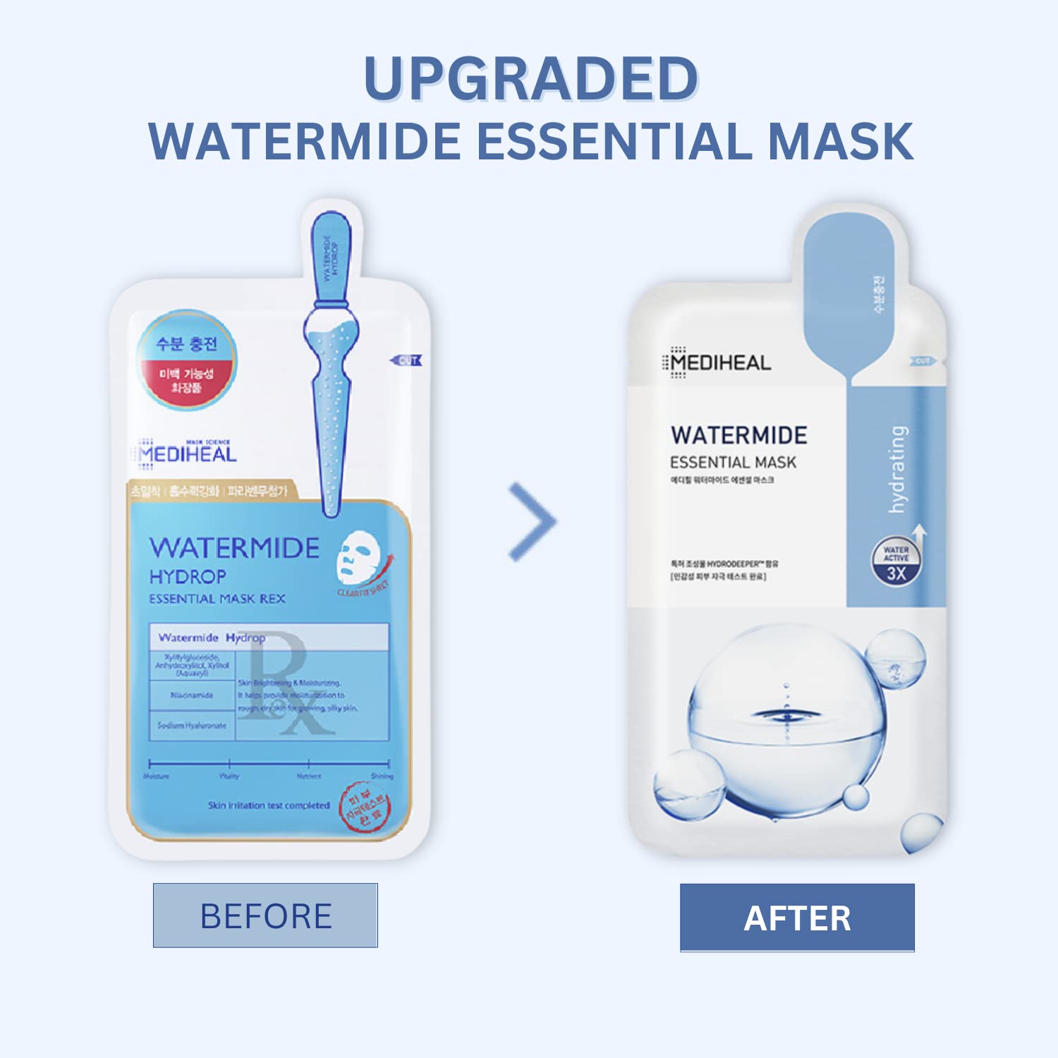 [ MEDIHEAL ] The WATERMIDE Essential Mask 10-PACK