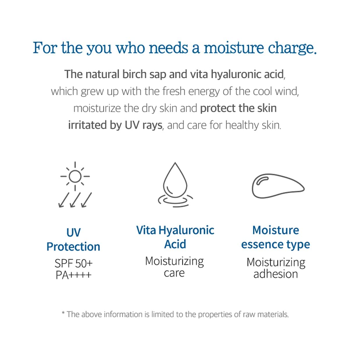 ROUND LAB Birch Moisturizing Sunscreen SPF 50+, PA++++ 50mL