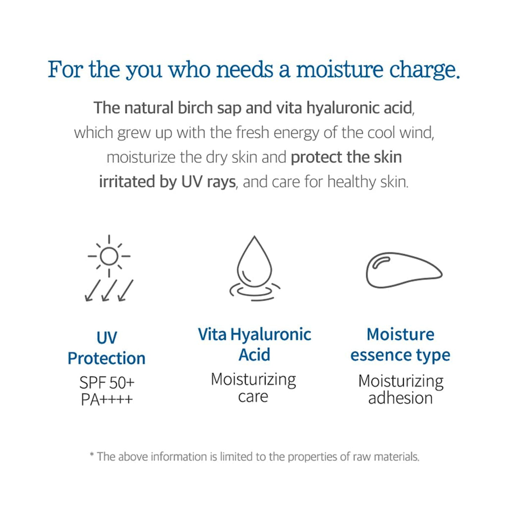 ROUND LAB Birch Moisturizing Sunscreen SPF 50+, PA++++ 50mL