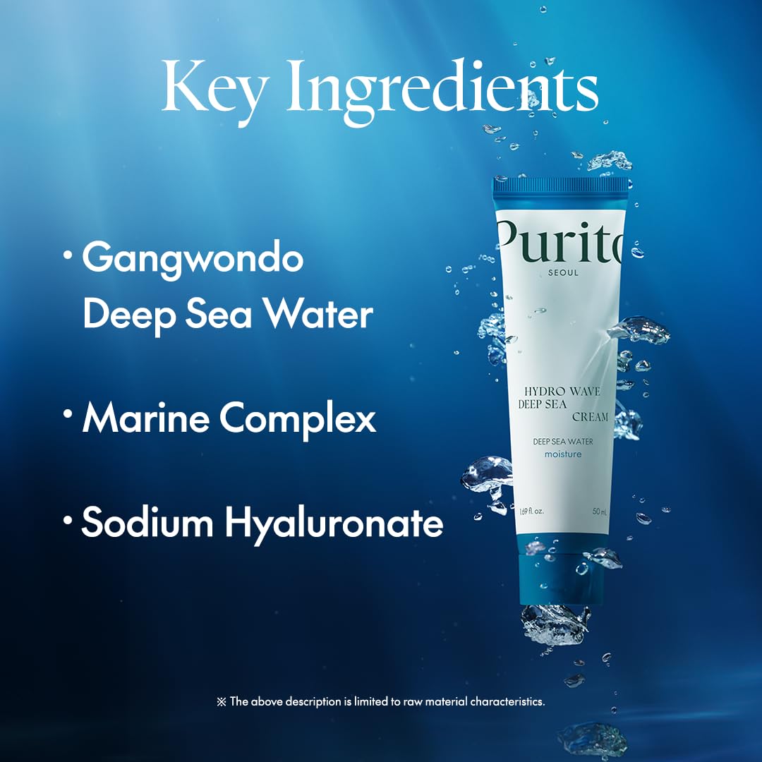 [ PURITO ] Deep Sea Pure Water Cream 50 g / 1.7 oz