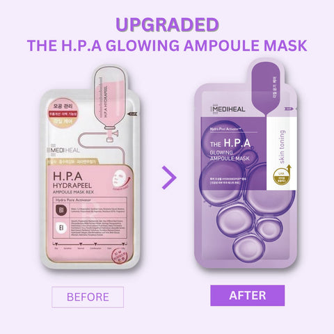 [ MEDIHEAL ] The H.P.A Glowing Ampoule Mask 10pcs