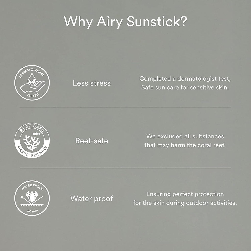 Abib Airy sunstick Smoothing bar SPF50+, 23g 0.81 oz.