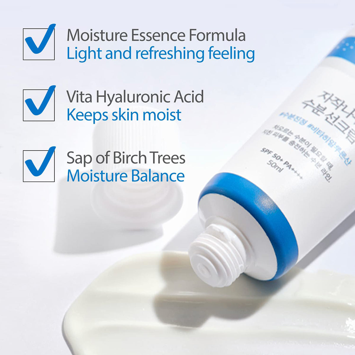 ROUND LAB Birch Moisturizing Sunscreen SPF 50+, PA++++ 50mL