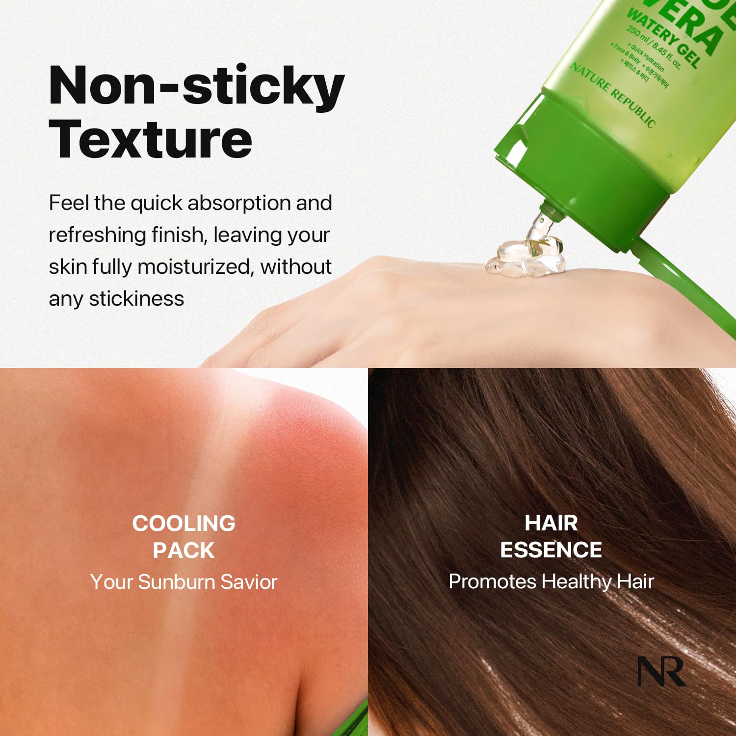 Nature Republic MILD & MOISTURE ALOE VERA WATERY GEL (TUBE) 250ml