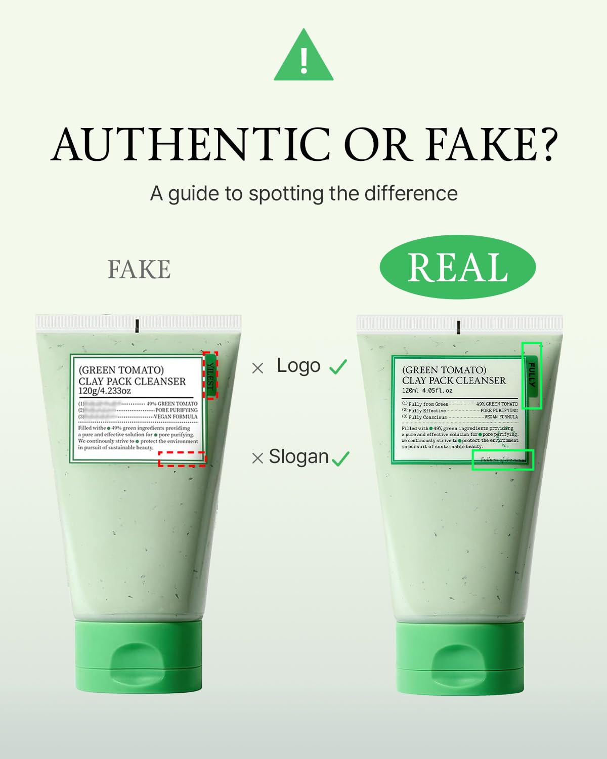 [ Fully ] Green Tomato Clay Mask Cleanser 120ml / 4.05fl.oz