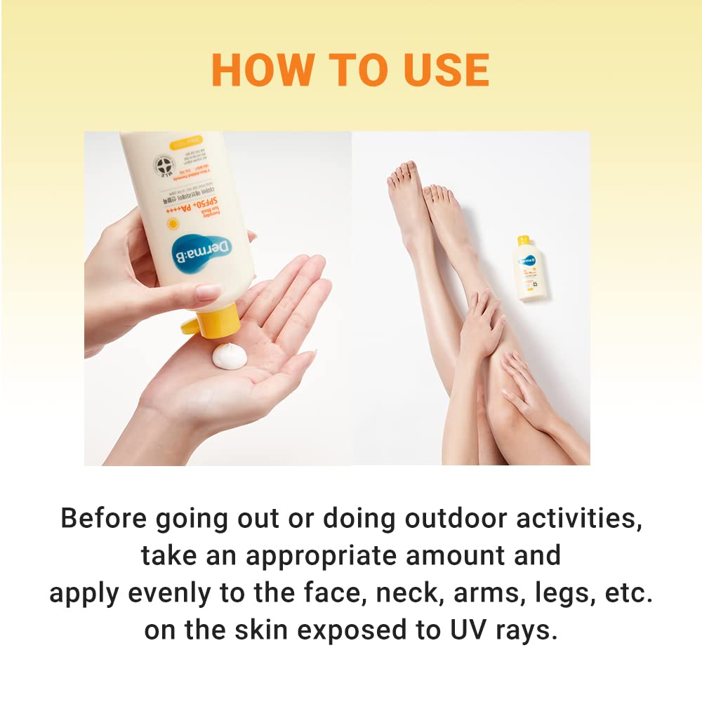 [ Derma:B ] Everyday Sun Block Large Size Sunscreen SPF50+ PA++++ 6.71 Fl Oz, 200ml