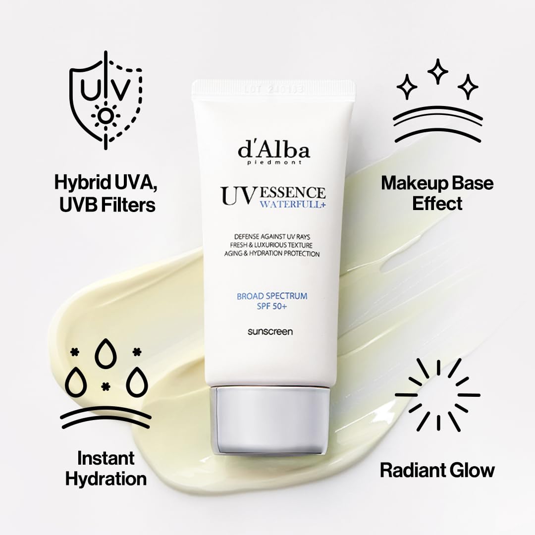 [ d'alba ] Piedmont Italian White Truffle Waterfull Essence Sunscreen 50ml/1.69 fl.oz