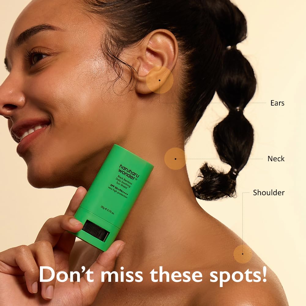 Haruharu Wonder Black Bamboo Daily Soothing Sun Shield Unscented  SPF 50+/PA++++ 20g / 0.70 oz