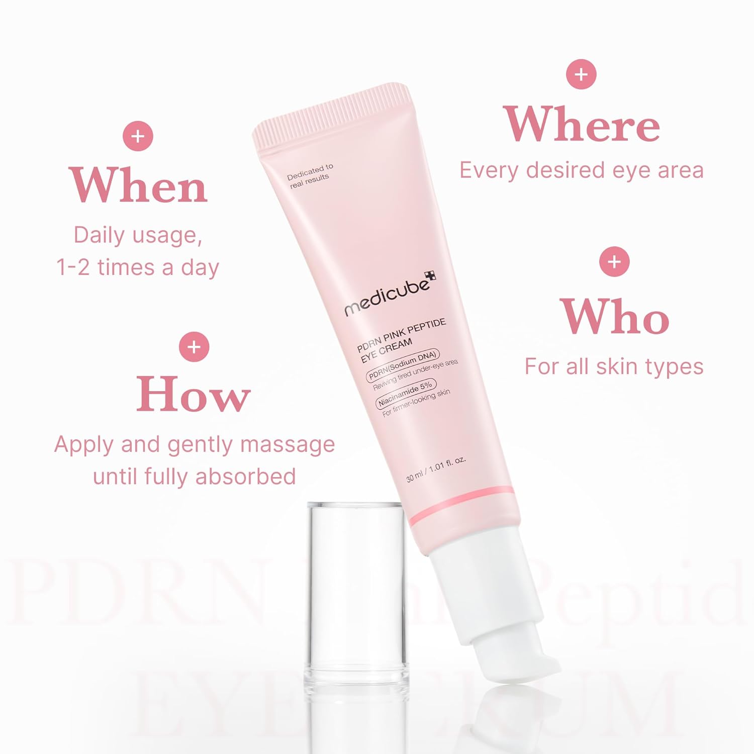 [ MEDICUBE ] PDRN Pink Peptide Eye Cream 30ml / 1.01 fl.oz