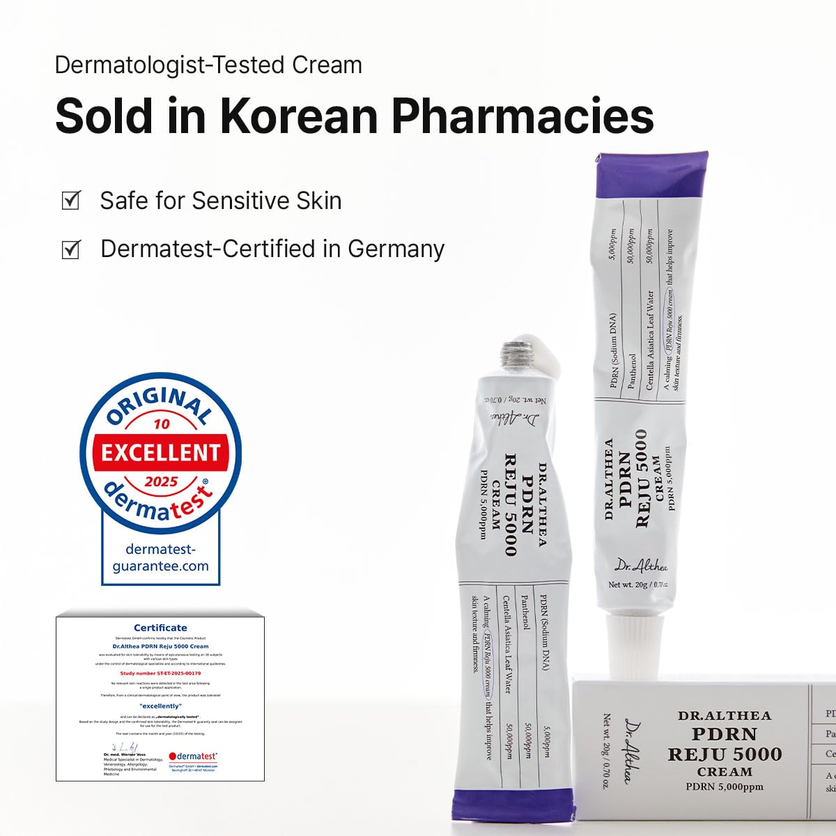 [ Dr.Althea ] PDRN Reju 5000 Cream 20g / 0.7oz - KosBeauty