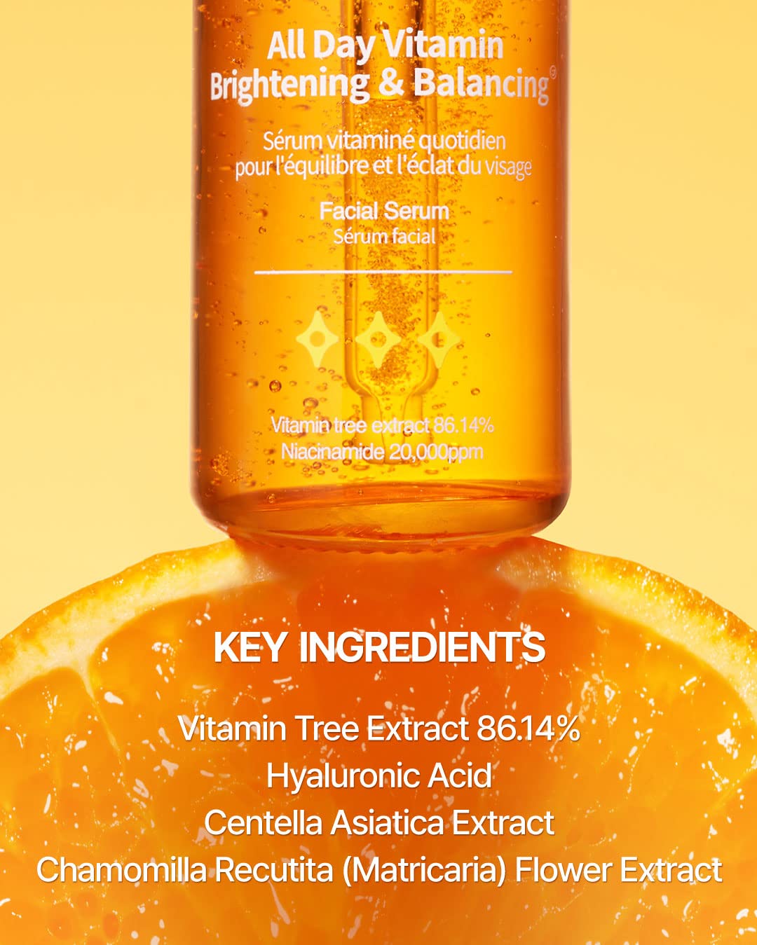 JUMISO All Day Vitamin Serum, Brightening & Balancing Facial Serum 30ml, 1.01 fl oz