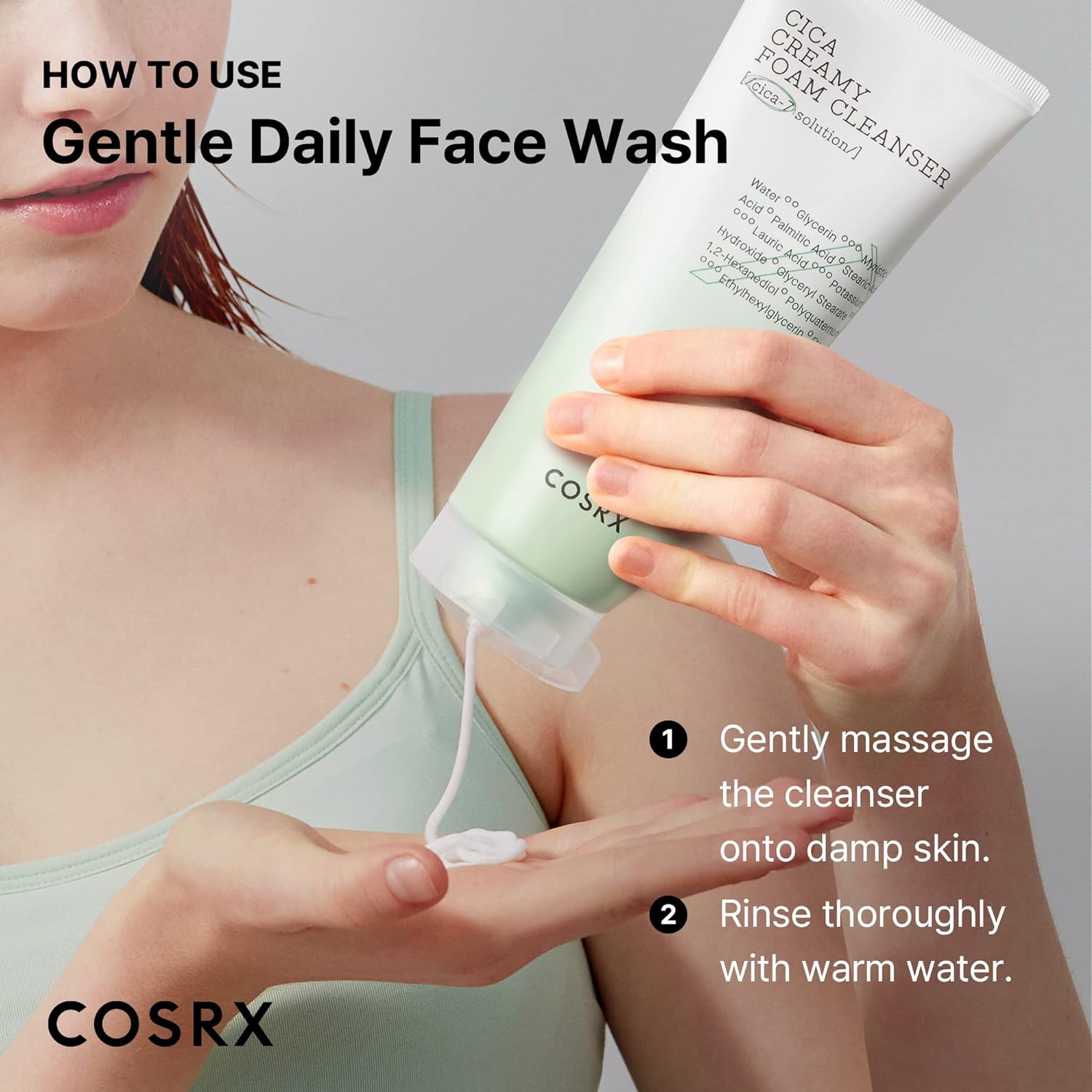 [ COSRX ] Pure Fit Cica Creamy Foam Cleanser 150ml/5.07 fl. oz.