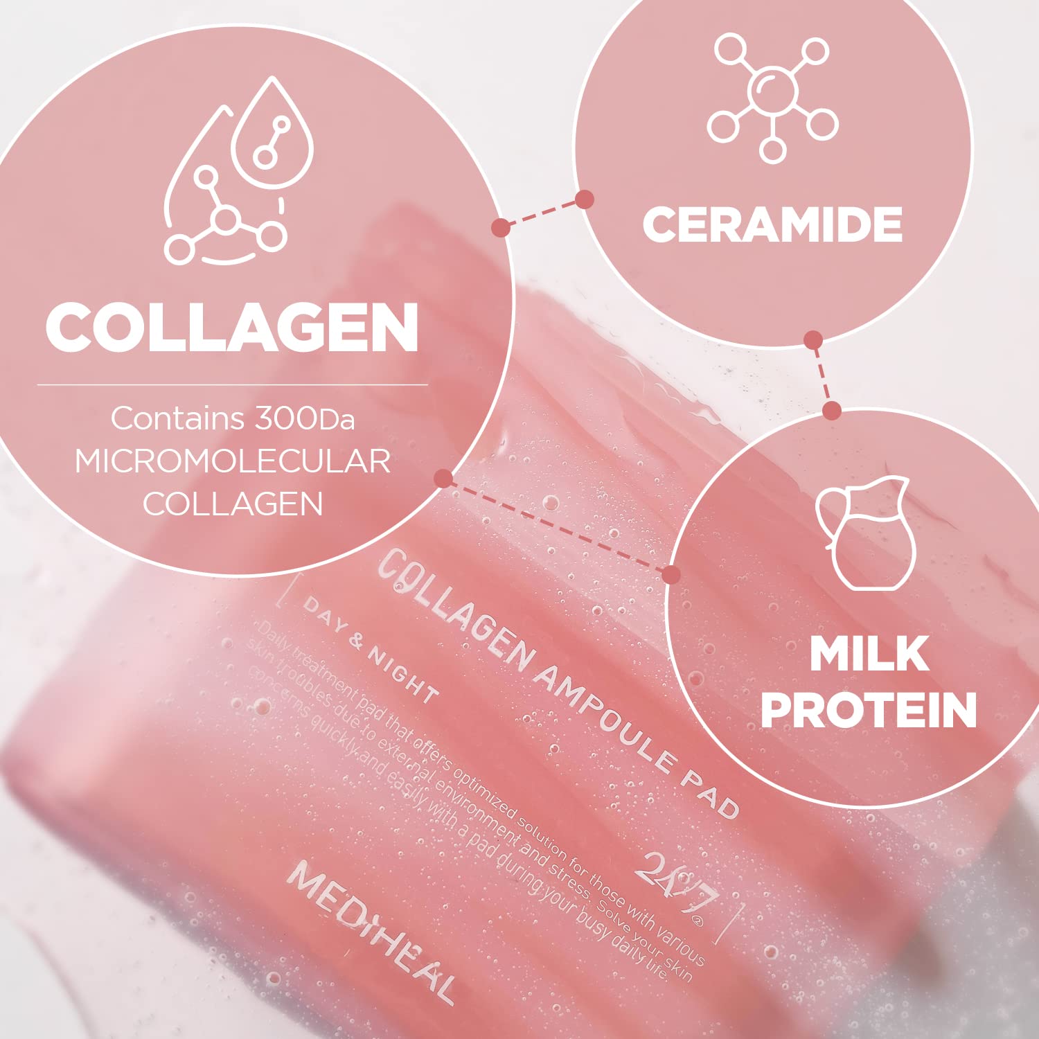 Mediheal Collagen Lifting Duo ( Ampoule Pad, Essential Mask 10 pcs )