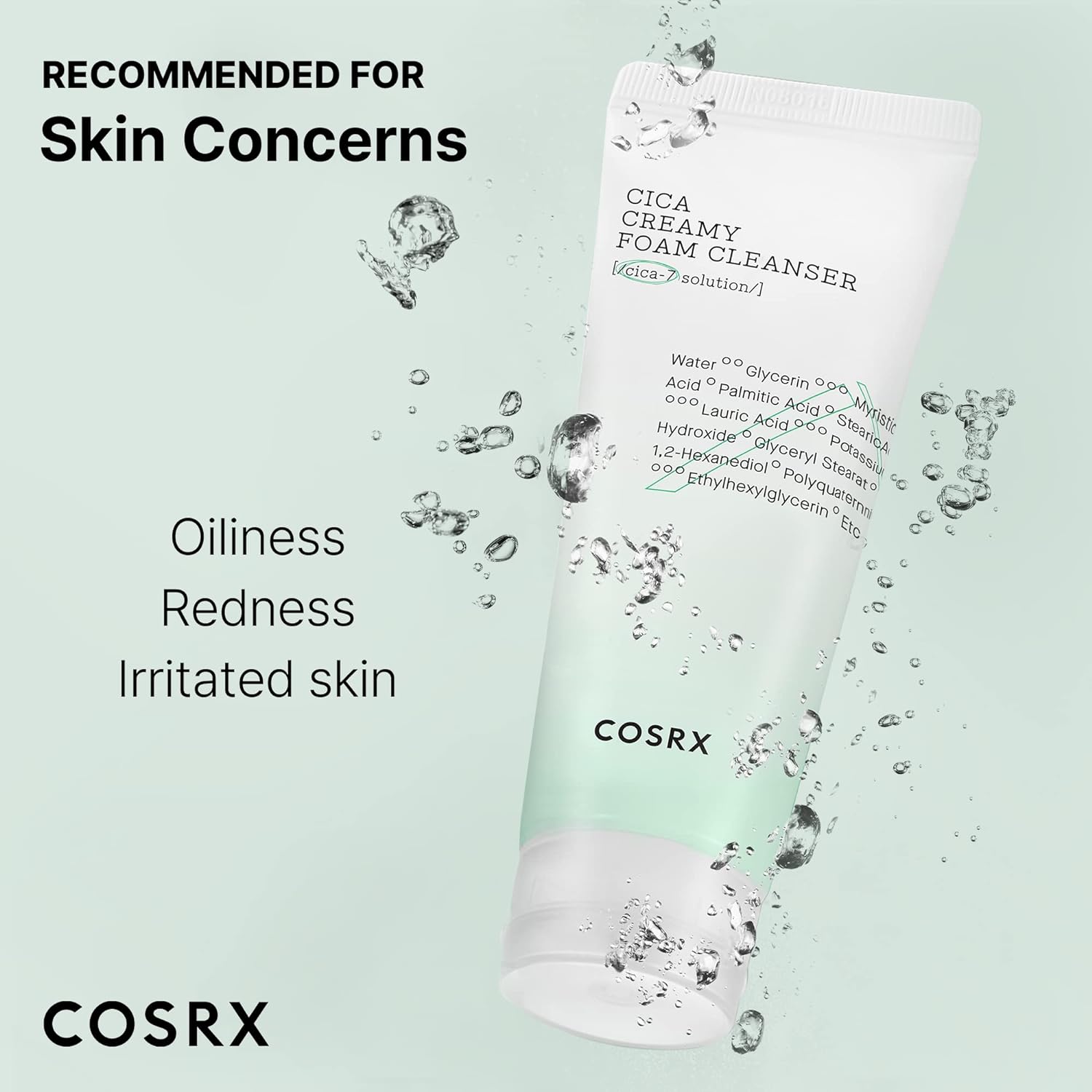 [ COSRX ] Pure Fit Cica Creamy Foam Cleanser 150ml/5.07 fl. oz.