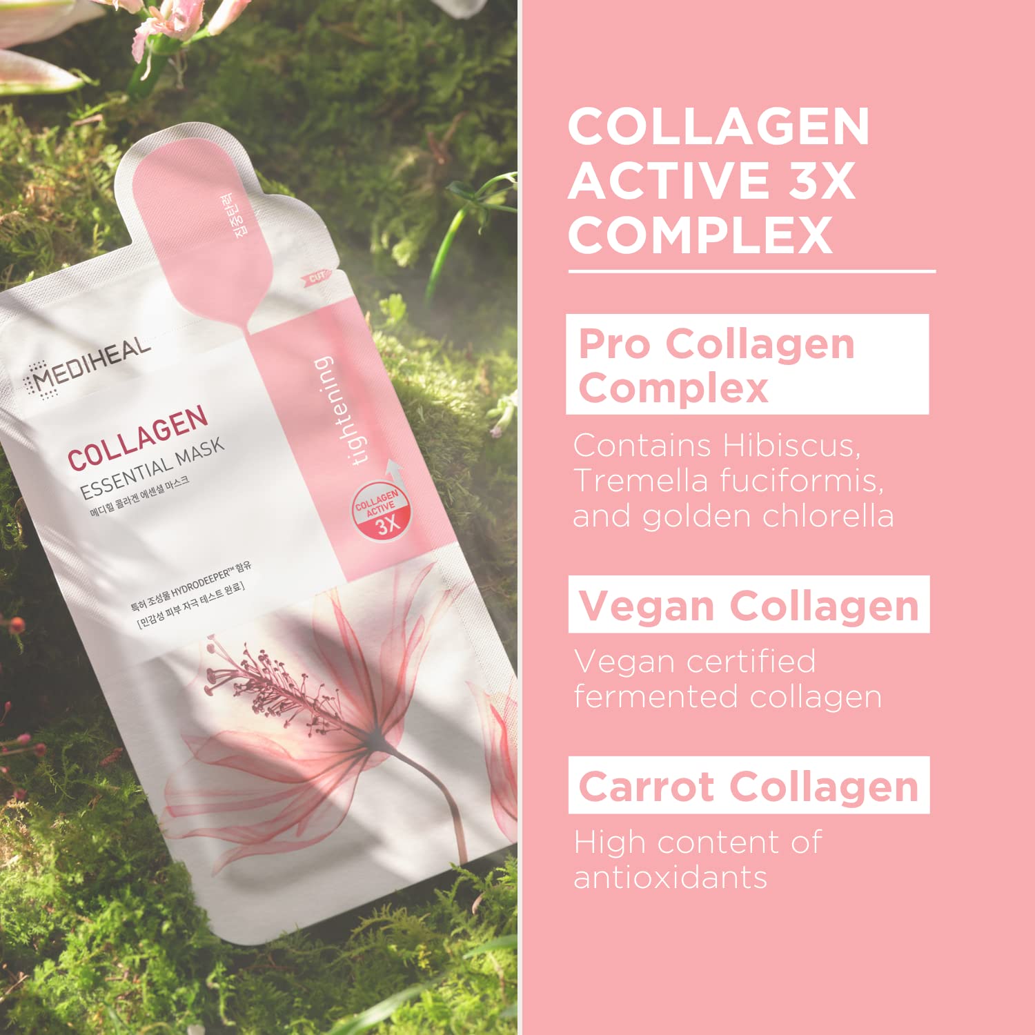 Mediheal Collagen Lifting Duo ( Ampoule Pad, Essential Mask 10 pcs )