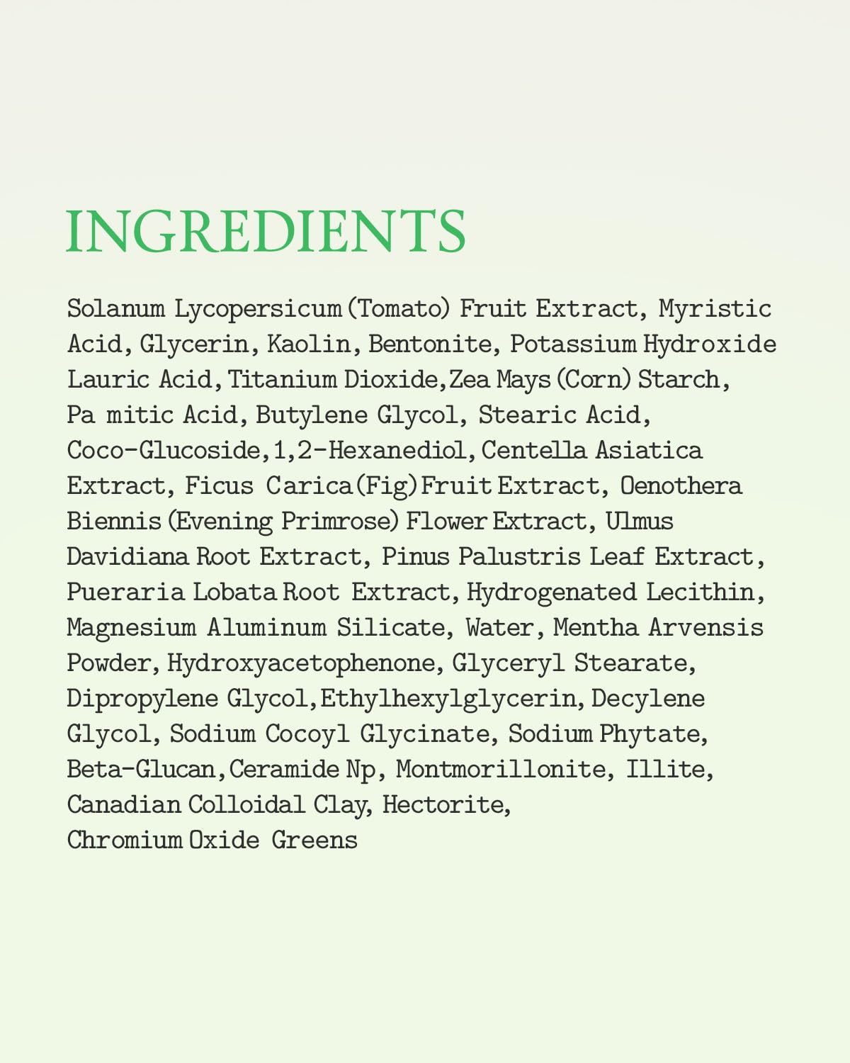 [ Fully ] Green Tomato Clay Mask Cleanser 120ml / 4.05fl.oz