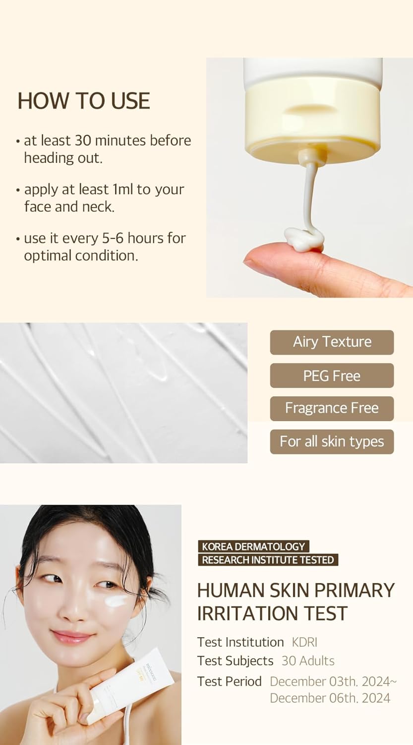 [ MIXSOON ] Bean Sunscreen Broad Spectrum SPF50 50ml/1.69fl.oz - KosBeauty