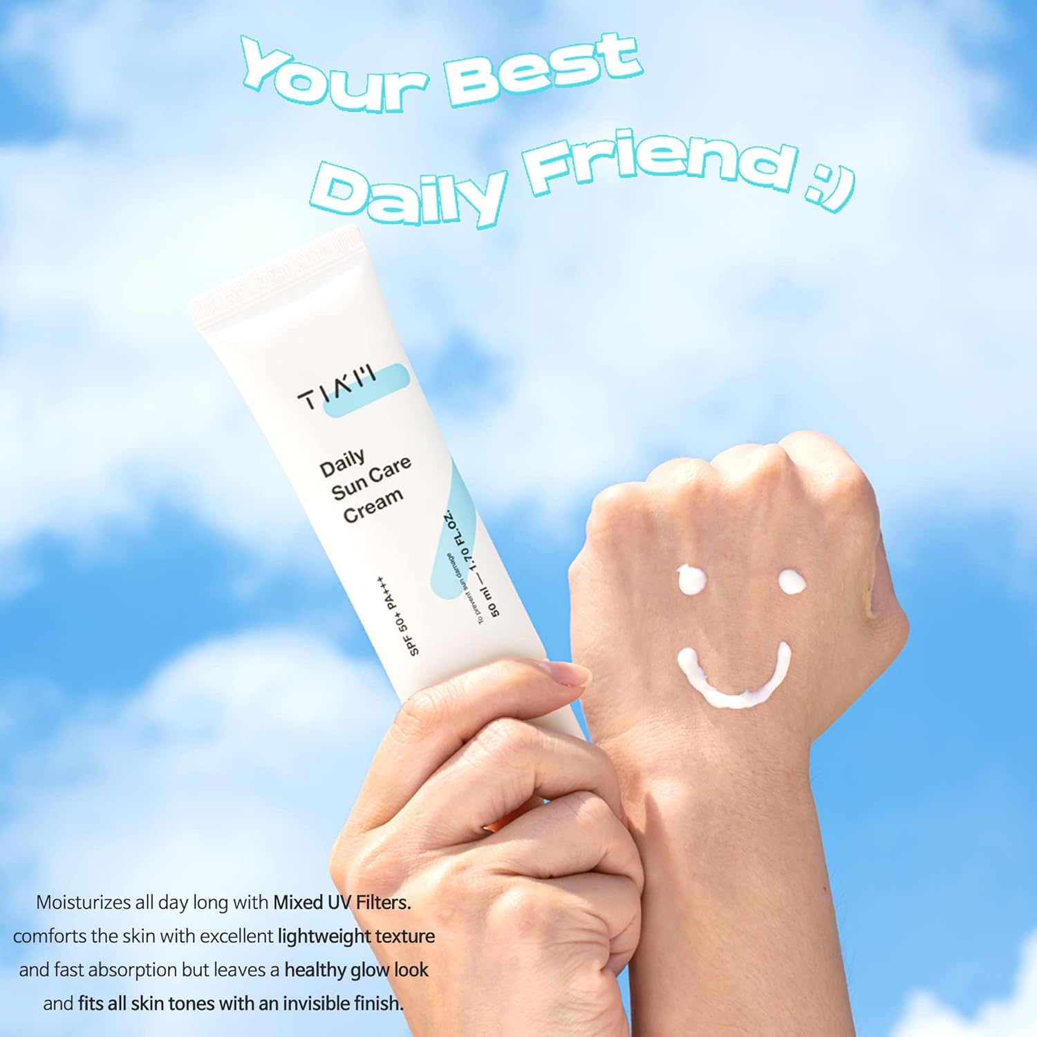 [ TIAM ] Daily Sun Care Cream SPF 50+ PA++++ 50ml / 1.70 fl.oz.